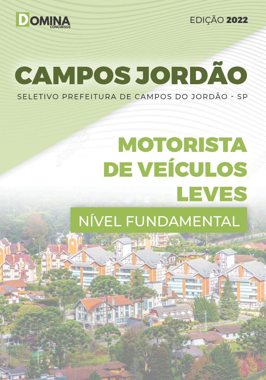 Apostila Campos Jordão SP 2022 Motorista Veículo Leve