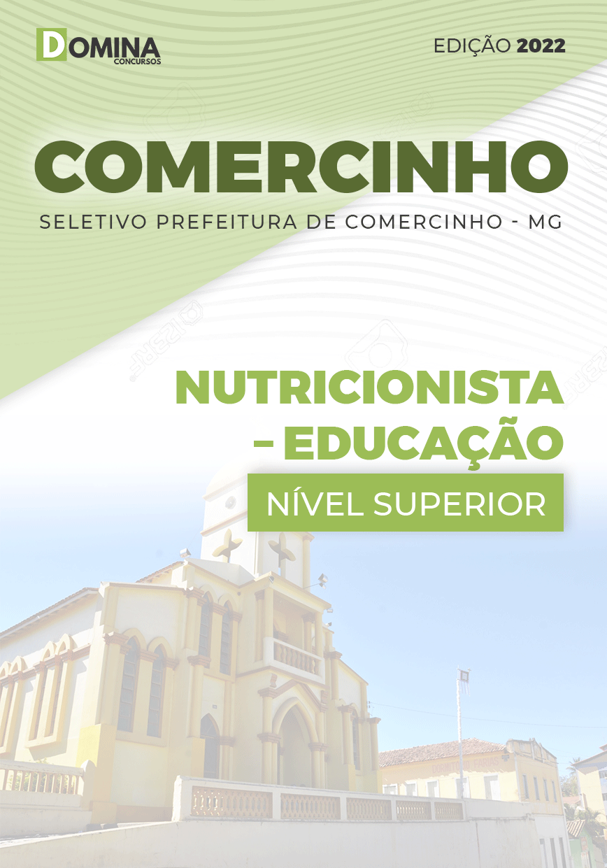 Apostila Pref Comercinho MG 2022 Nutricionista Educação