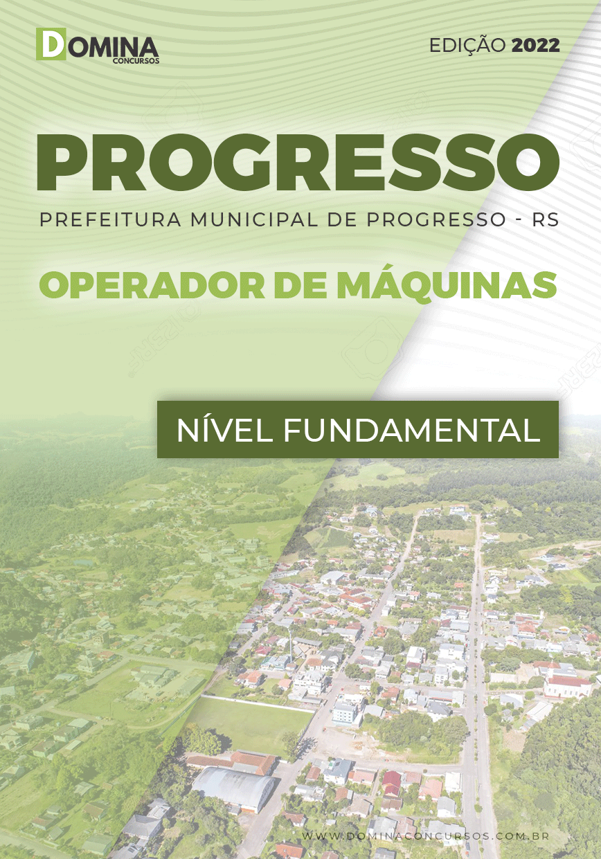 Apostila Pref Progresso RS 2022 Operador Máquinas
