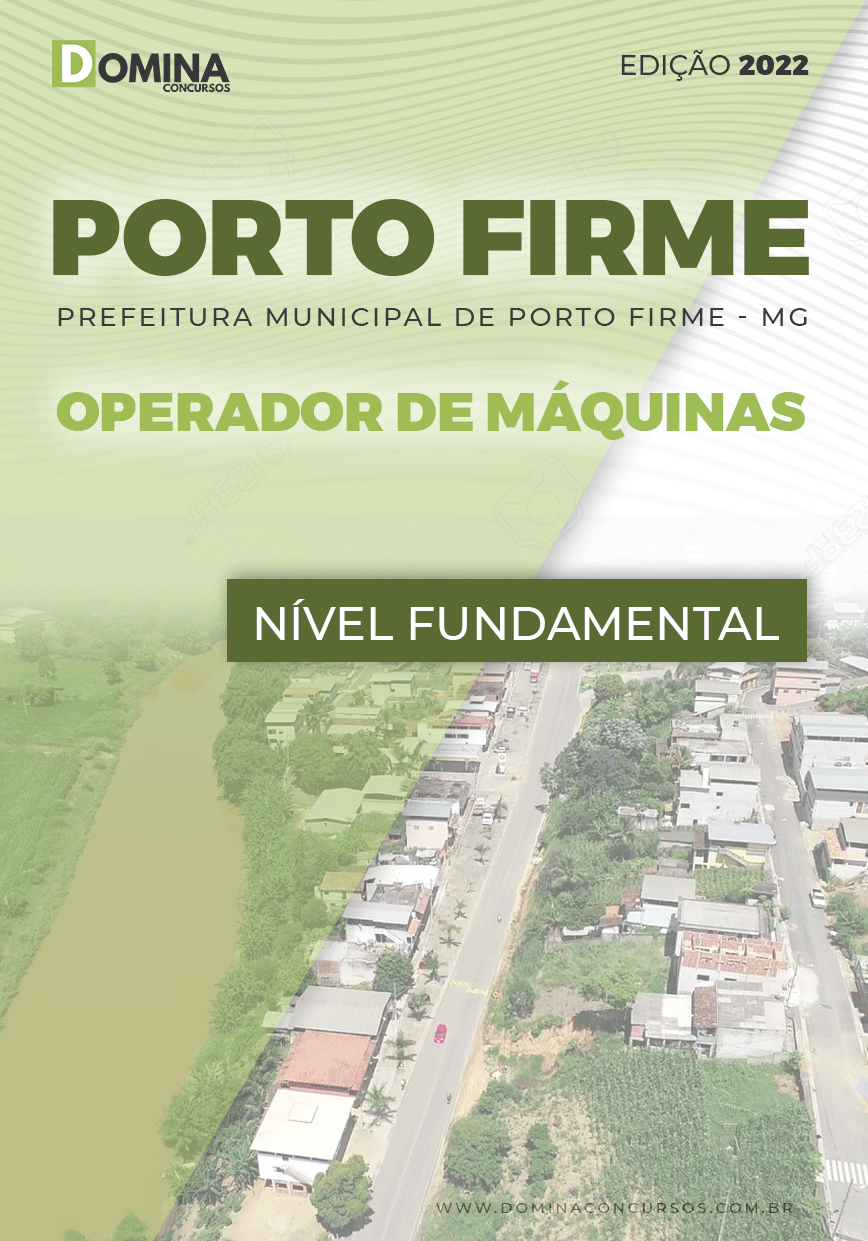 Apostila Pref Porto Firme MG 2022 Operador Máquinas