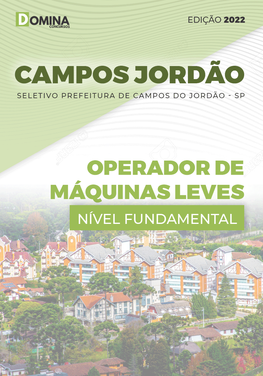 Apostila Campos Jordão SP 2022 Operador Máquinas Leves