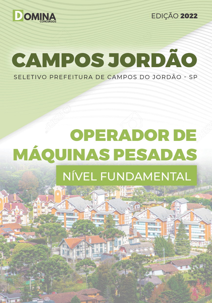 Apostila Campos Jordão SP 2022 Operador Máquinas Pesadas