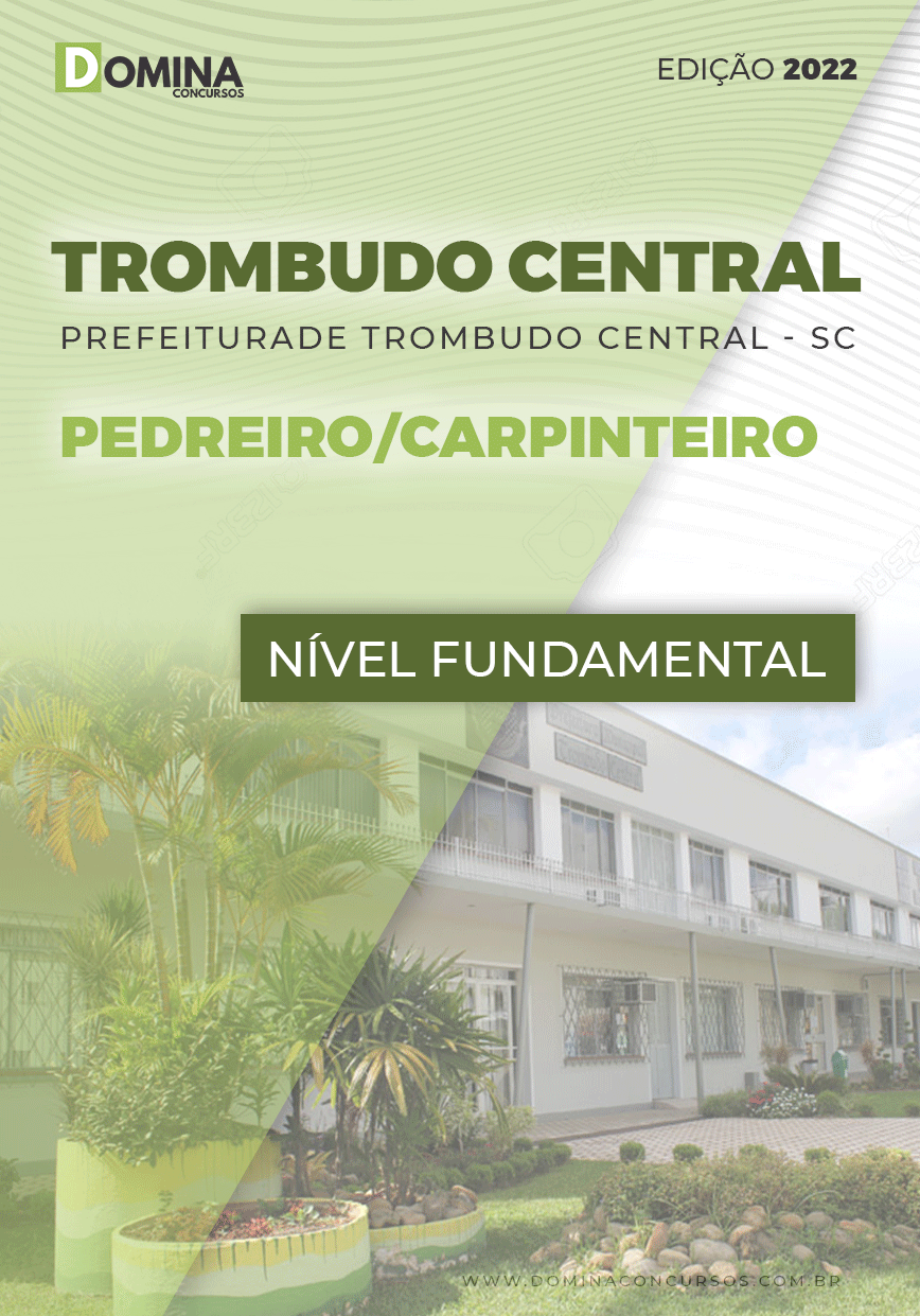 Apostila Pref Trombuto Central SC 2022 Pedreiro Carpinteiro
