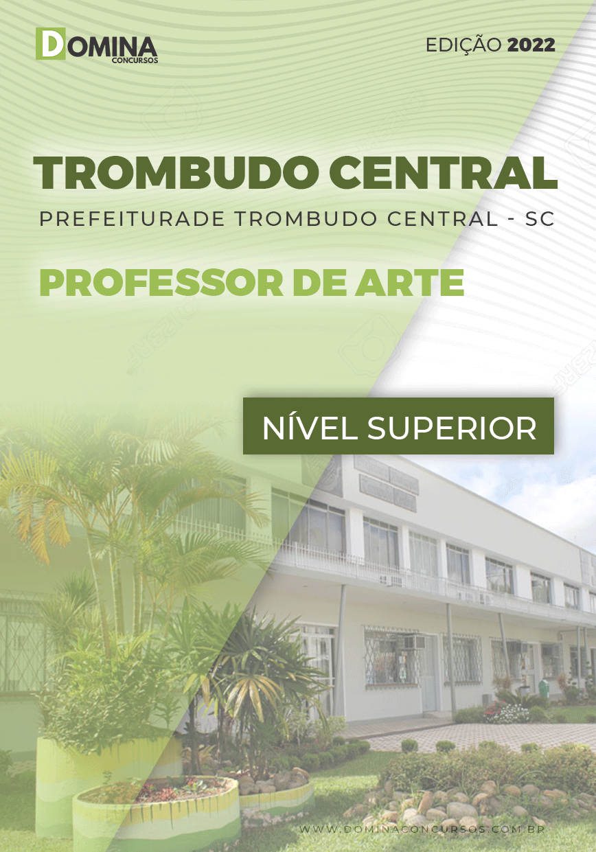 Apostila Pref Trombuto Central SC 2022 Professor Arte