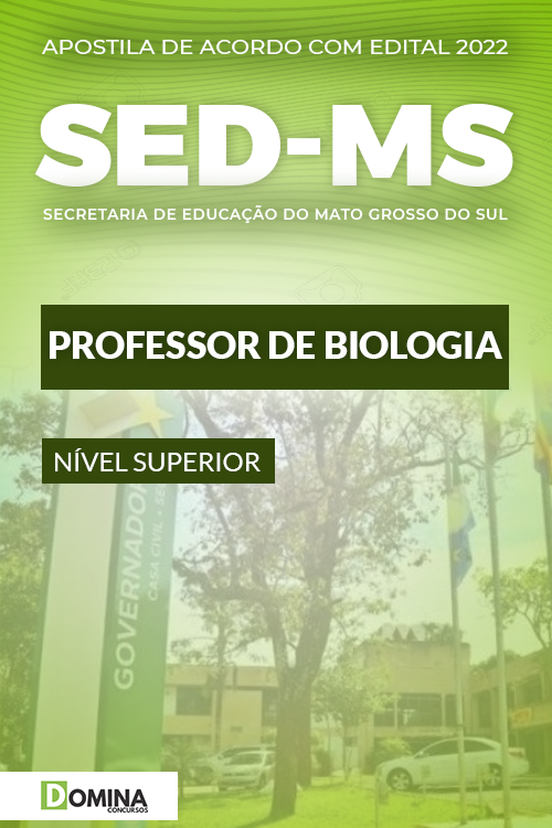 Apostila Digital Concurso SED MS 2022 Professor Biologia