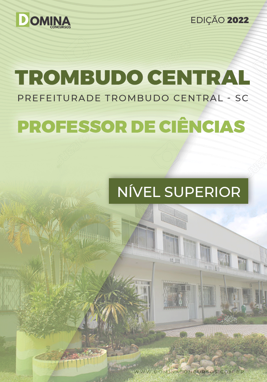 Apostila Pref Trombuto Central SC 2022 Professor Ciências