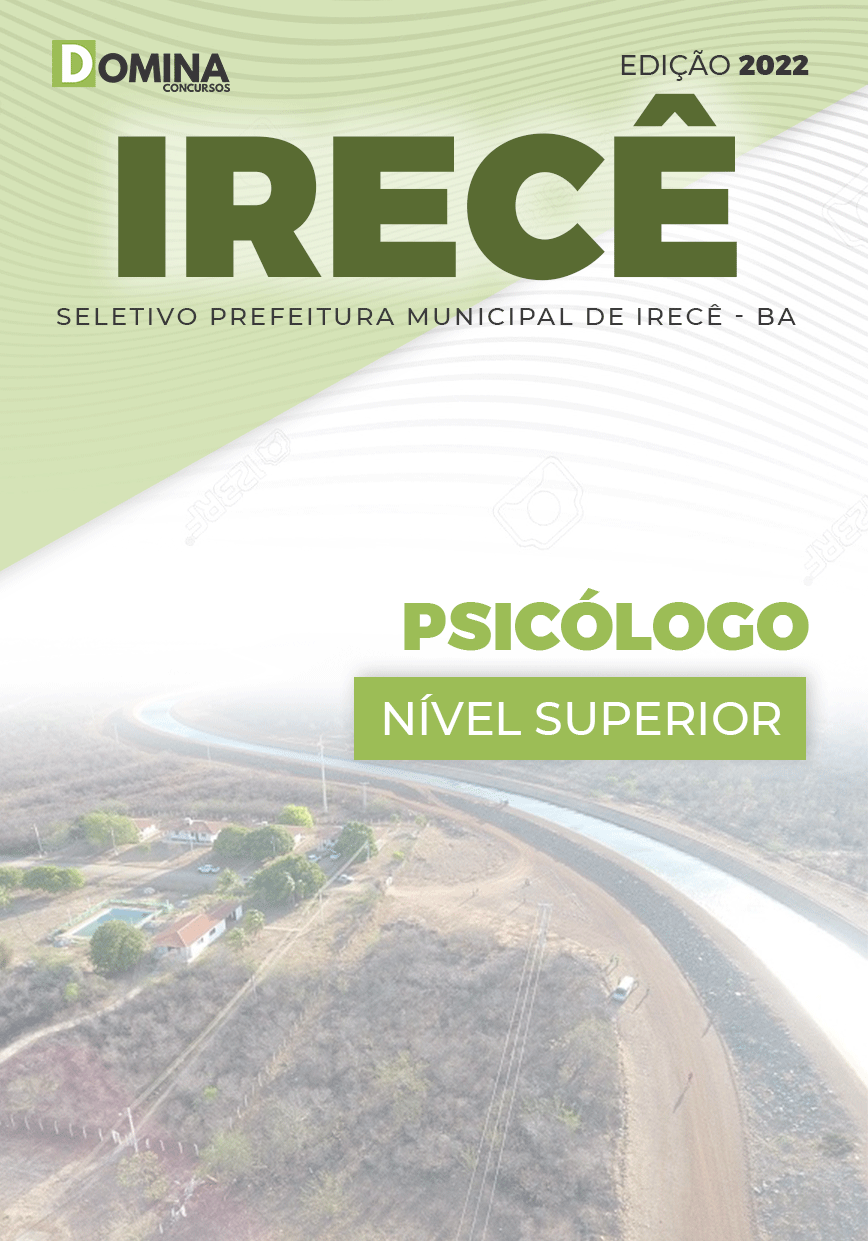 Apostila Digital Seletivo Pref Irecê BA 2022 Psicólogo