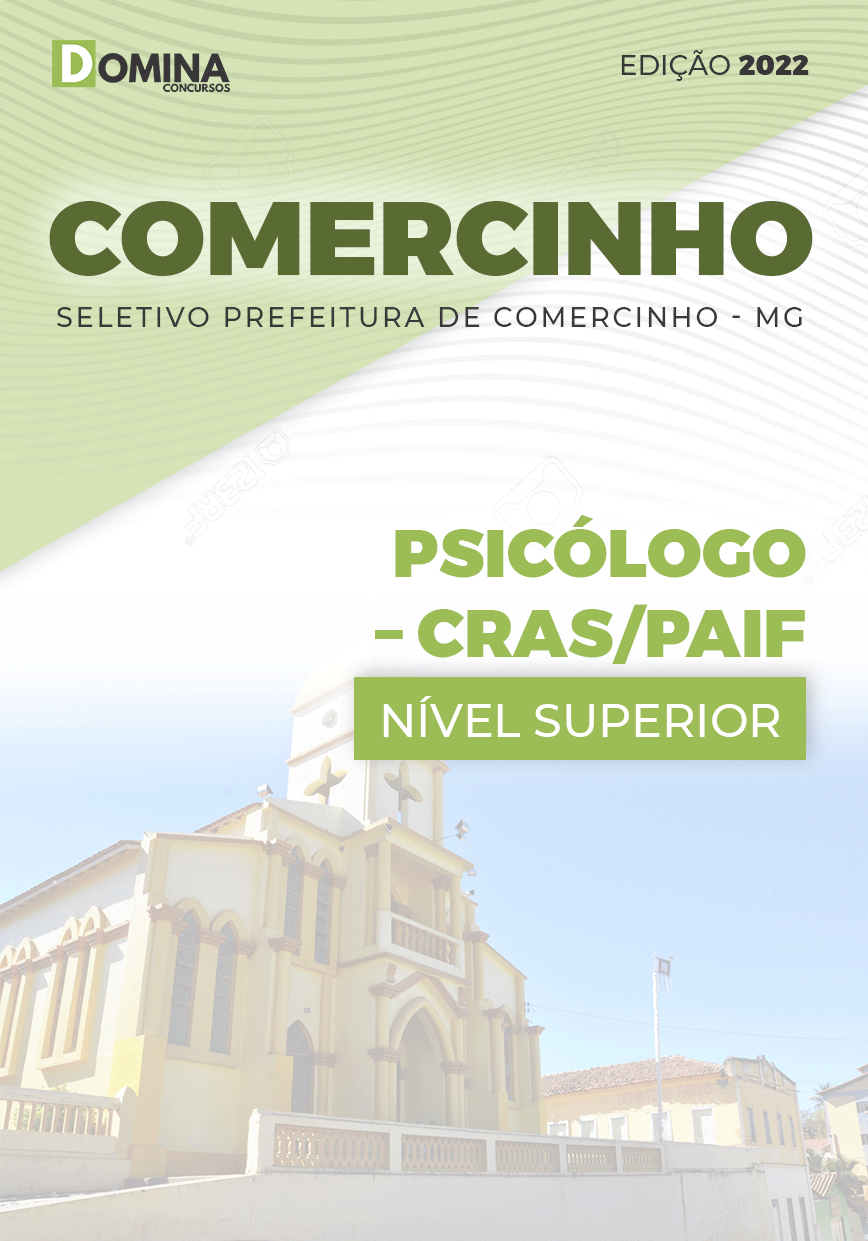 Apostila Pref Comercinho MG 2022 Psicólogo CRAS PAIF