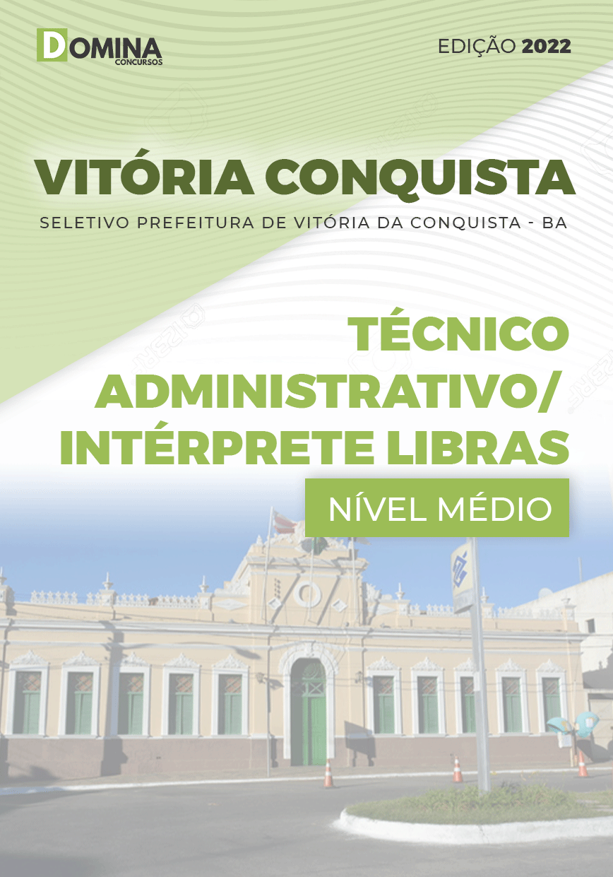 Apostila Pref Vitória Conquista BA 2022 Téc. Administrativo