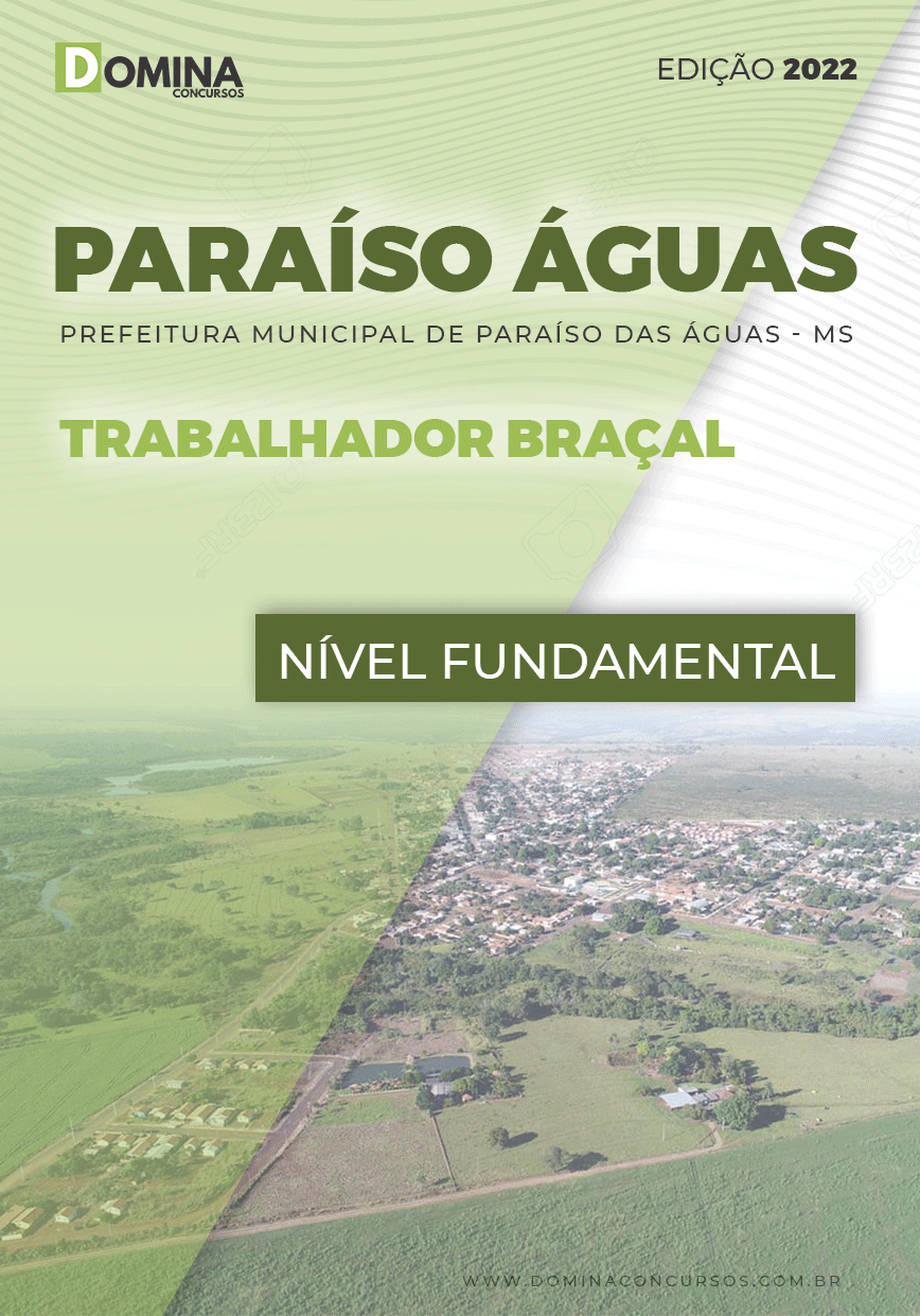 Apostila Pref Paraíso das Águas MS 2022 Trabalhador Braçal
