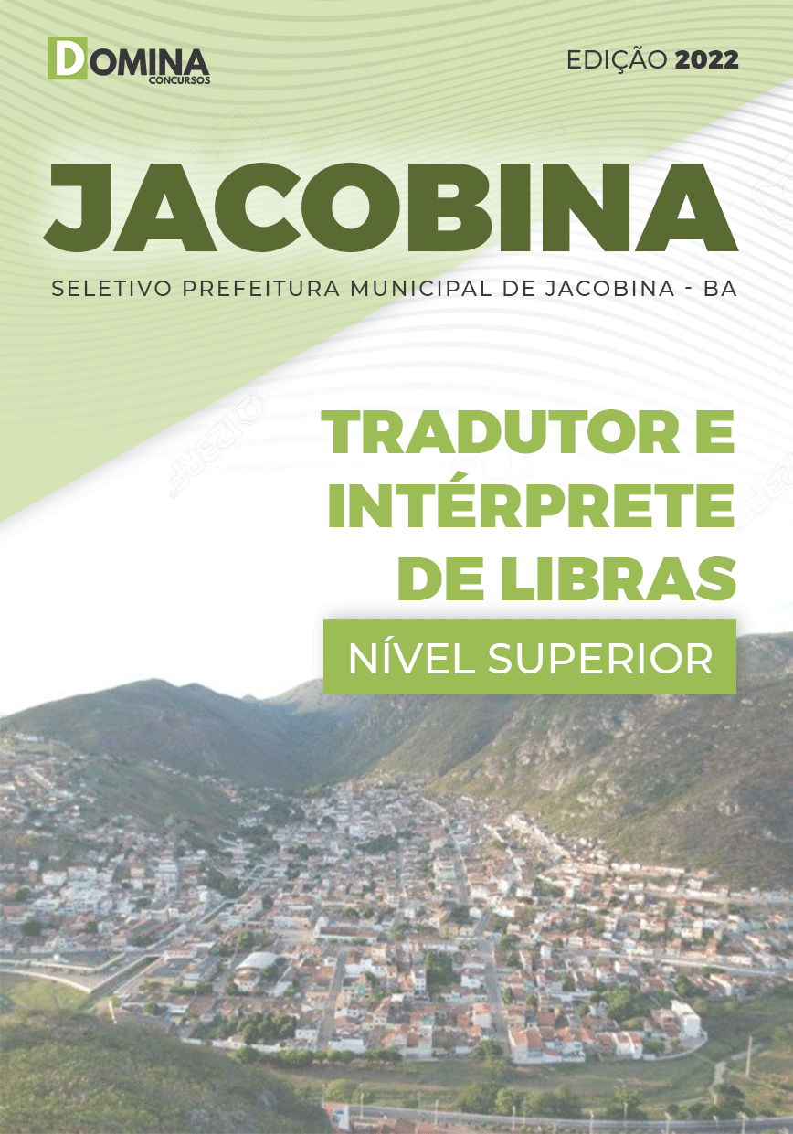 Apostila Pref Jacobina BA 2022 Tradutor Intérprete Libras