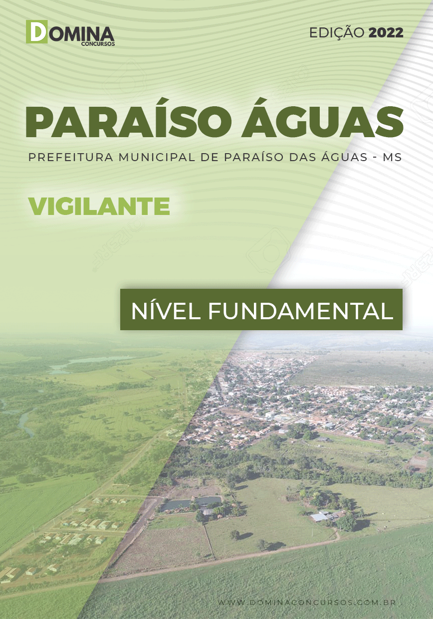 Apostila Pref Paraíso das Águas MS 2022 Vigilante