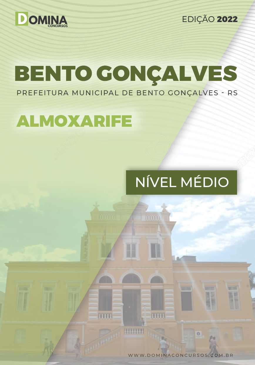 Apostila Pref Bento Gonçalves RS 2022 Almoxerife