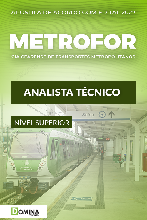 Apostila METROFOR 2022 Analista Técnico Engenharia Mecânica