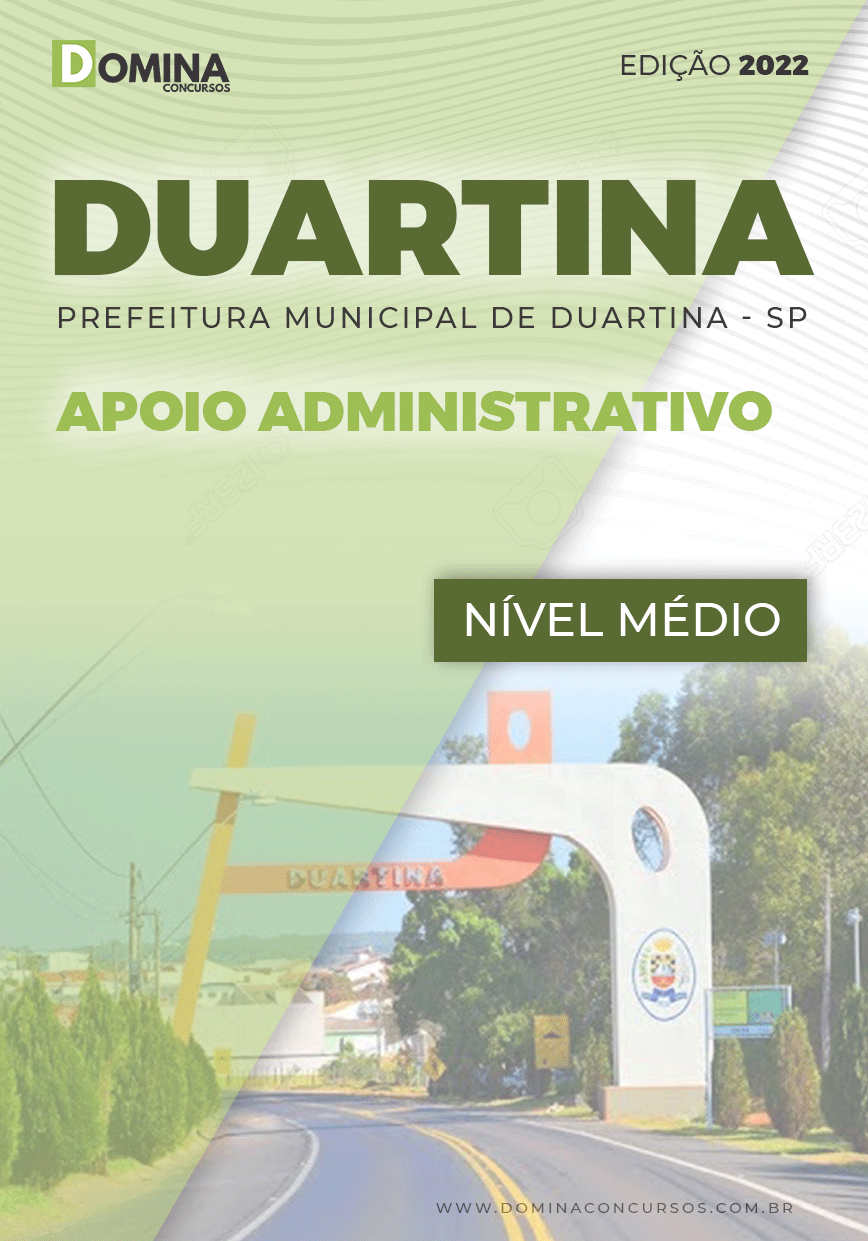 Apostila Pref Duartina SP 2022 Apoio Administrativo