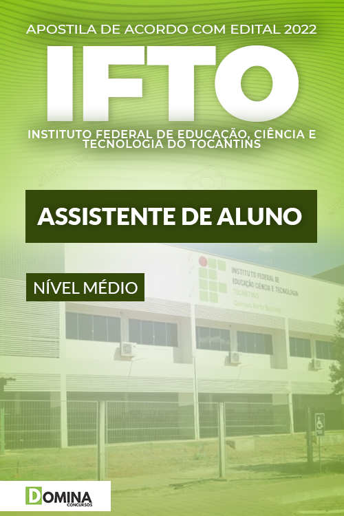 Apostila Digital Concurso IFTO 2022 Assistente Aluno