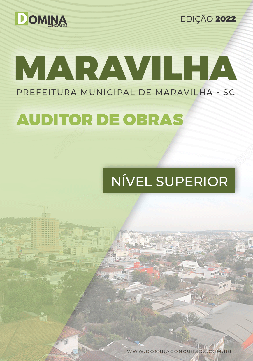 Apostila Concurso Pref Maravilha SC 2022 Auditor Obras
