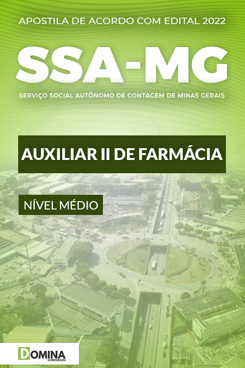 Apostila SSA Contagem MG 2022 Assistente II Farmácia