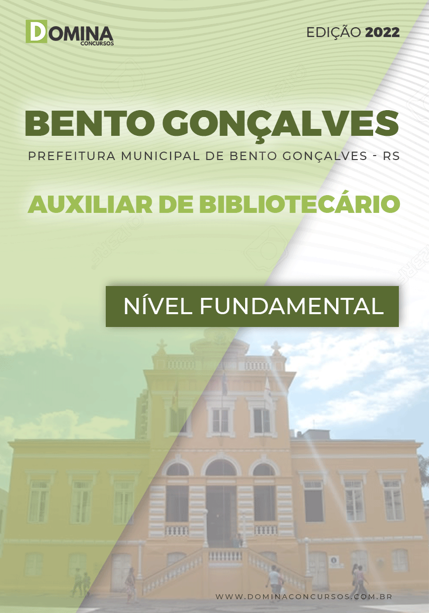 Apostila Pref Bento Gonçalves RS 2022 Aux. Bibliotecário