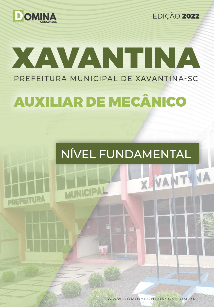 Apostila Pref Xavantiva SC 2022 Auxiliar Mecânico