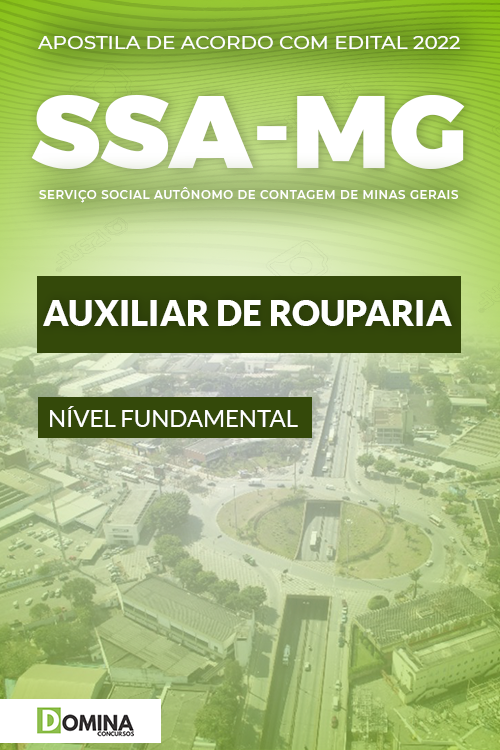Apostila SSA Contagem MG 2022 Auxiliar Rouparia