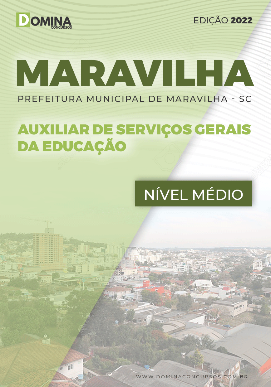 Apostila Pref Maravilha SC 2022 Aux. Serviços Gerais Educação