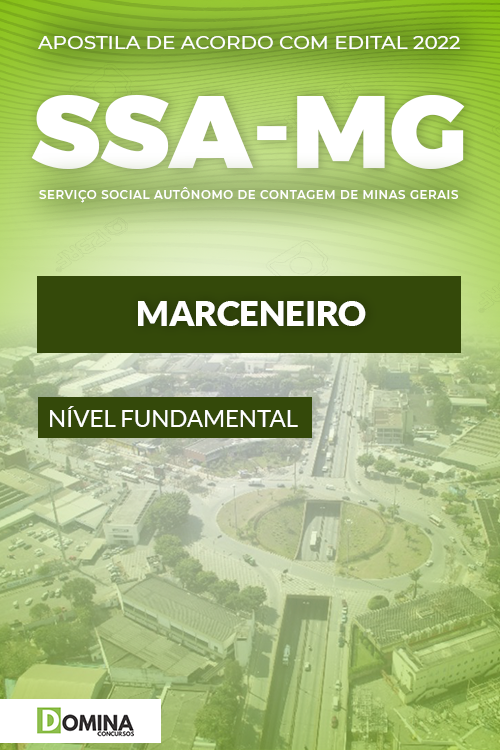 Apostila Seletivo SSA Contagem MG 2022 Marceneiro