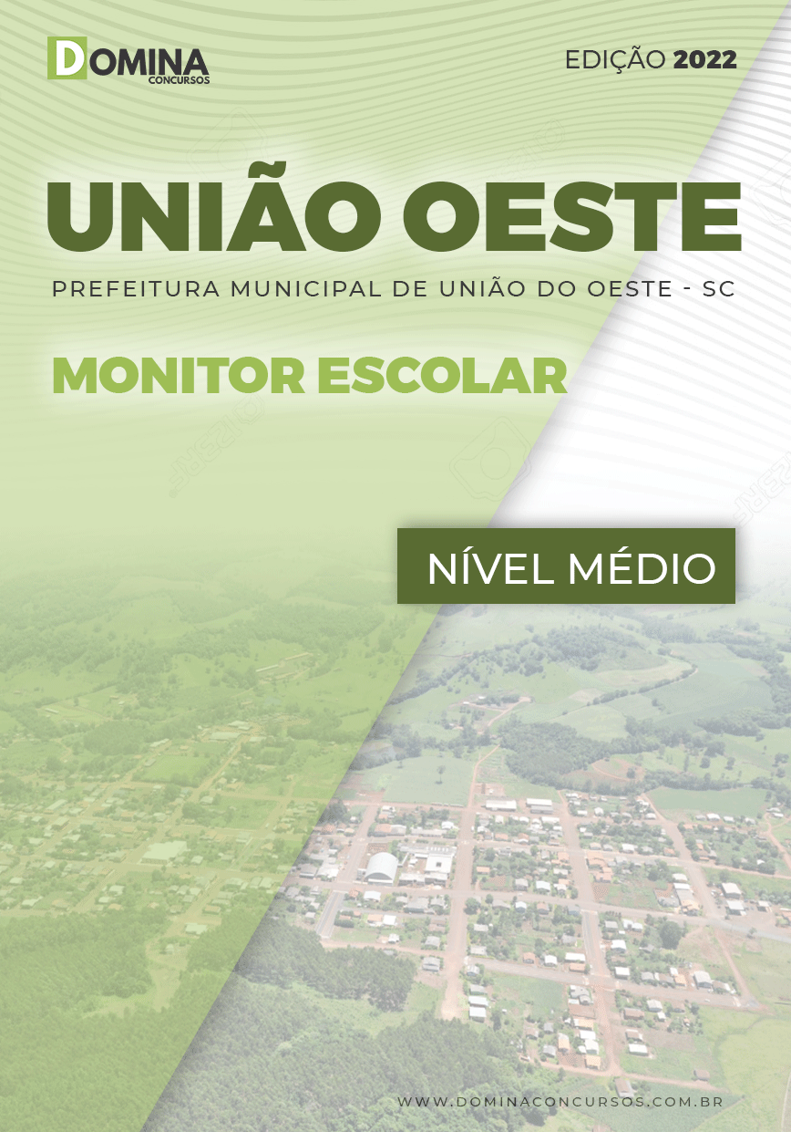 Apostila Pref União Oeste SC 2022 Monitor Escolar