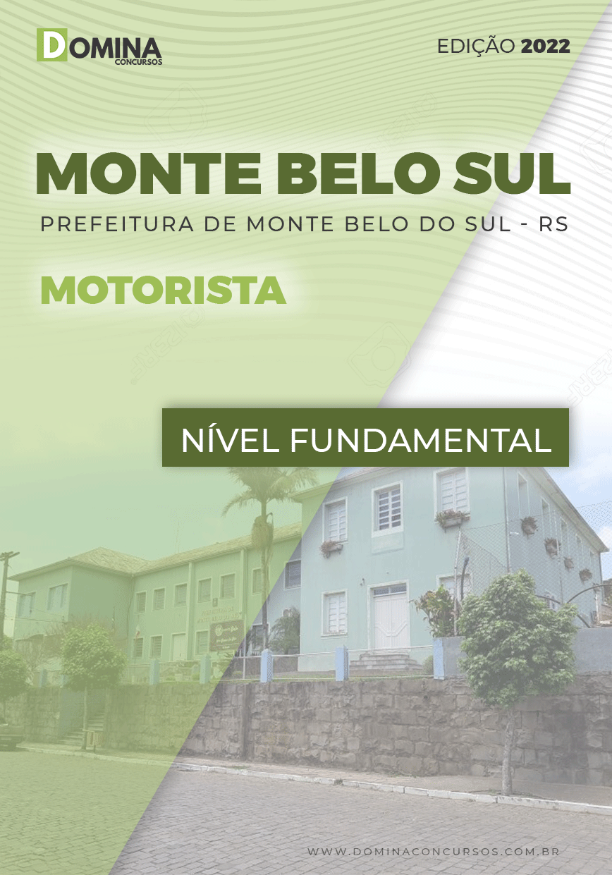 Apostila Concurso Pref Monte Belo Sul RS 2022 Motorista