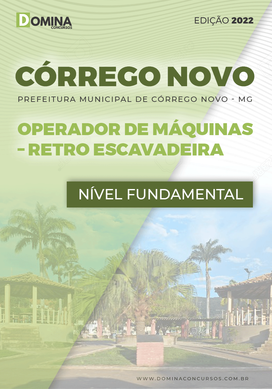 Apostila Pref Córrego Novo MG Op. Máq. Escavadeira