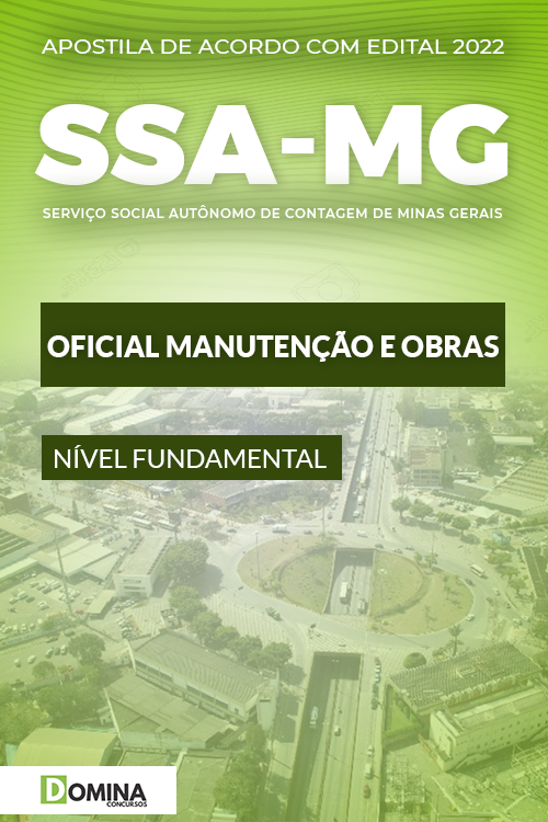 Apostila SSA Contagem MG 2022 Oficial Manutenção Obras