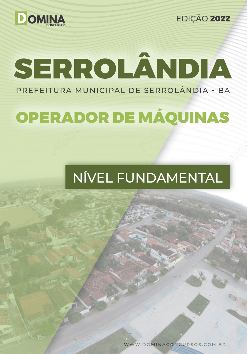 Apostila Pref Serrolândia BA 2022 Operador Máquinas