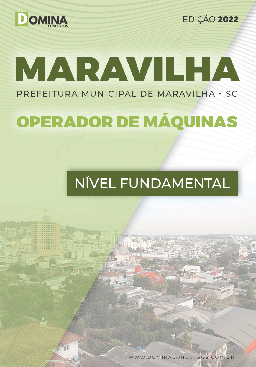 Apostila Pref Maravilha SC 2022 Operador Máquinas