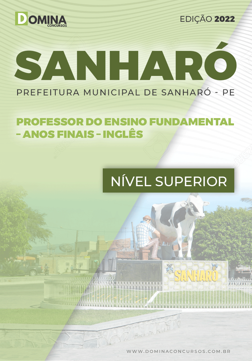 Apostila Pref Sanharó PE 2022 Prof. Ens. Fund. Inglês