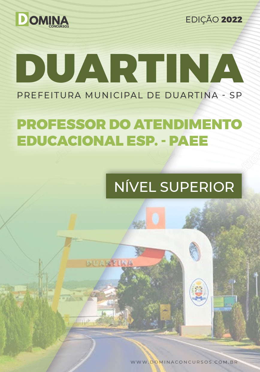 Apostila Pref Duartina SP 2022 Prof. Atend. Educ. Esp. PAEE