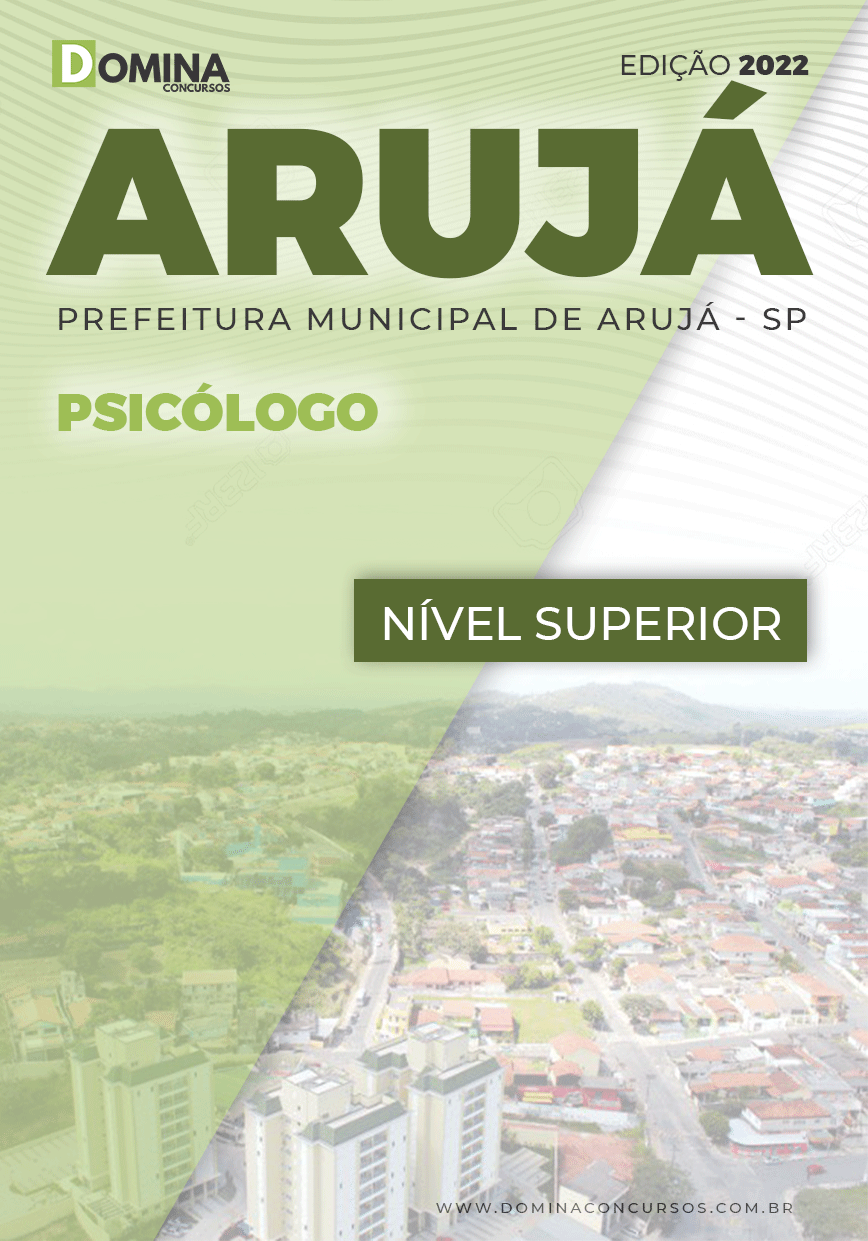 Apostila Digital Concurso Pref Arujá SP 2022 Psicólogo