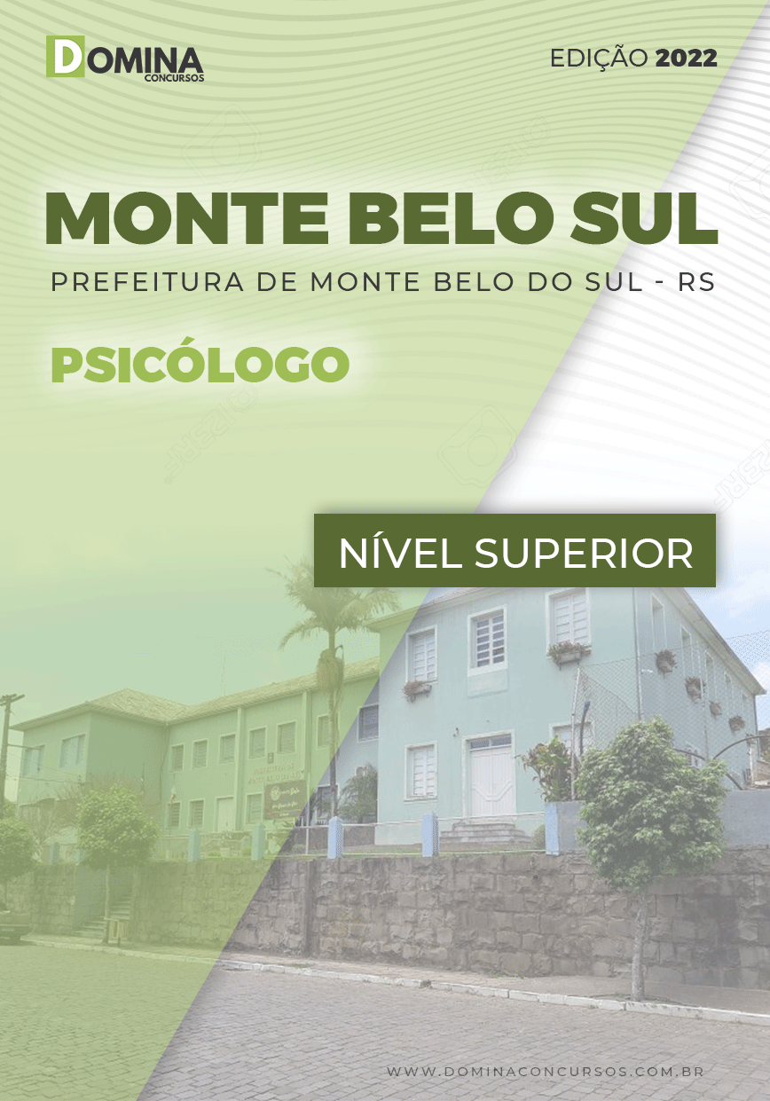 Apostila Concurso Pref Monte Belo Sul RS 2022 Psicólogo