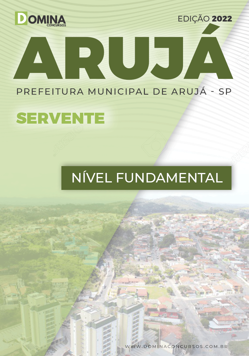 Apostila Digital Concurso Pref Arujá SP 2022 Servente