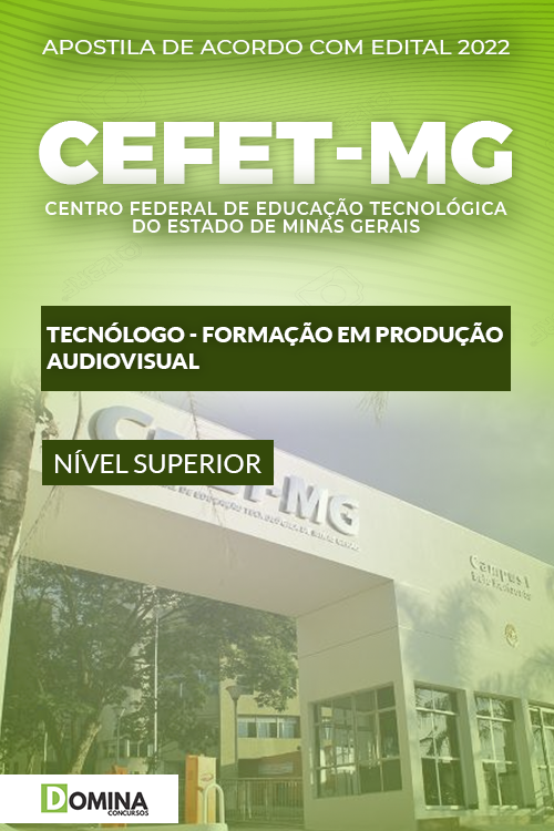 Apostila CEFET MG 2022 Tecnólogo Produção Audiovisual