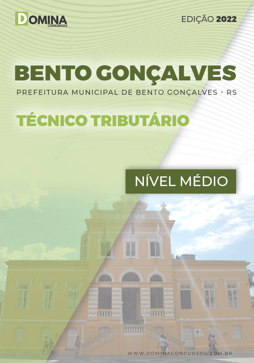 Apostila Pref Bento Gonçalves RS 2022 Técnico Tributário