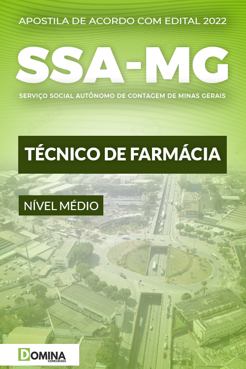 Apostila Seletivo SSA Contagem MG 2022 Técnico Farmácia