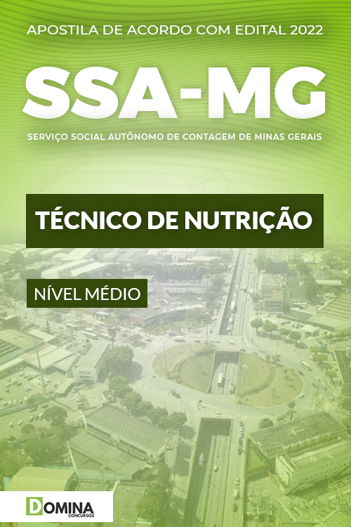 Apostila Seletivo SSA Contagem MG 2022 Técnico Nutrição