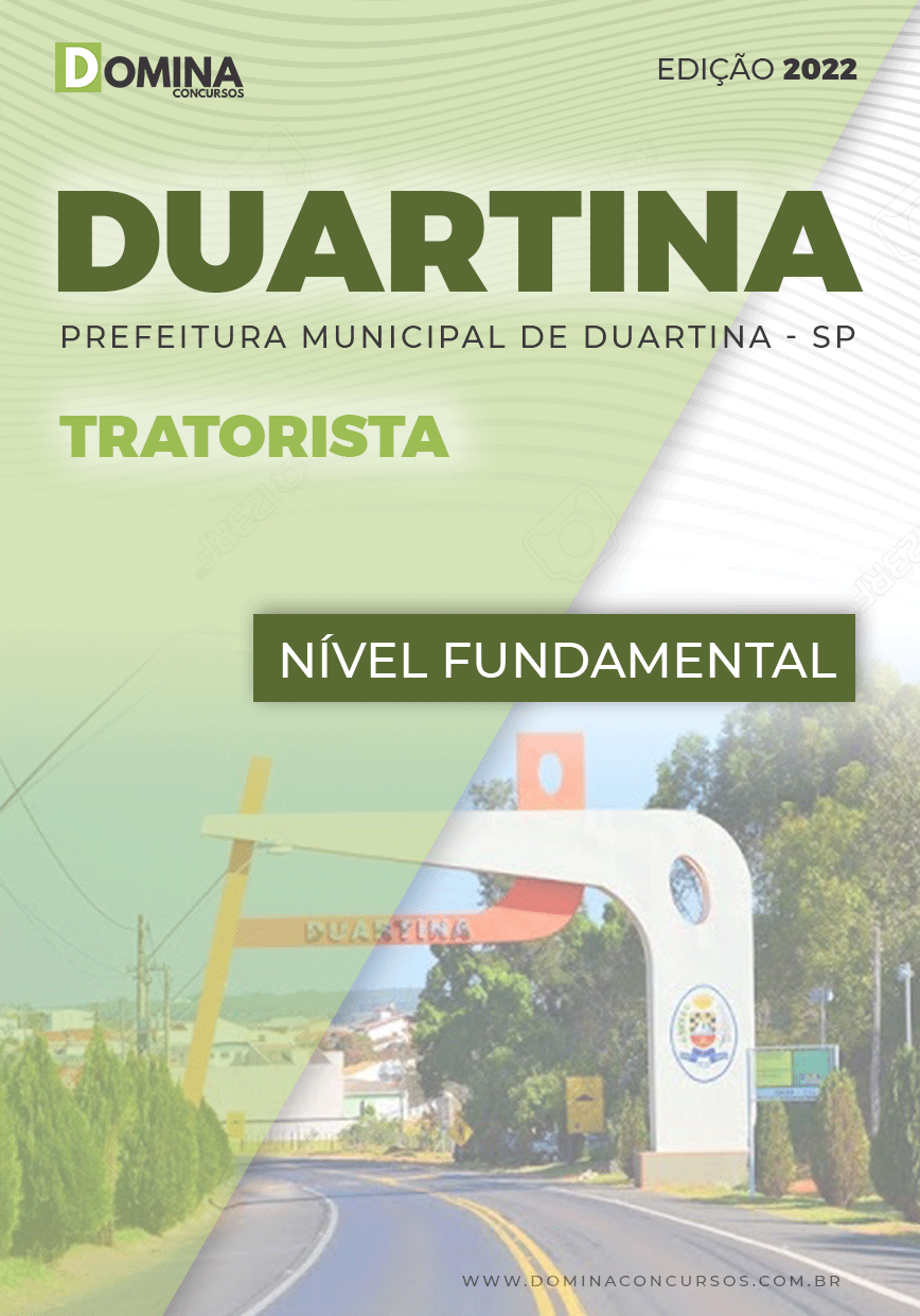Apostila Digital Concurso Pref Duartina SP 2022 Tratorista