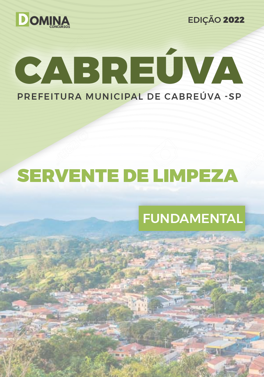 Apostila Pref Cabreúva SP 2022 Servente Limpeza
