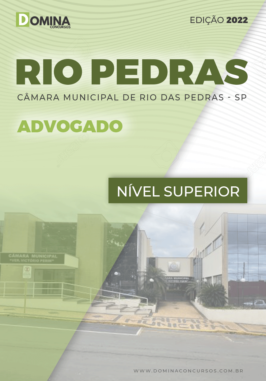 Apostila Digital Câmara Rio Das Pedras SP 2022 Advogado
