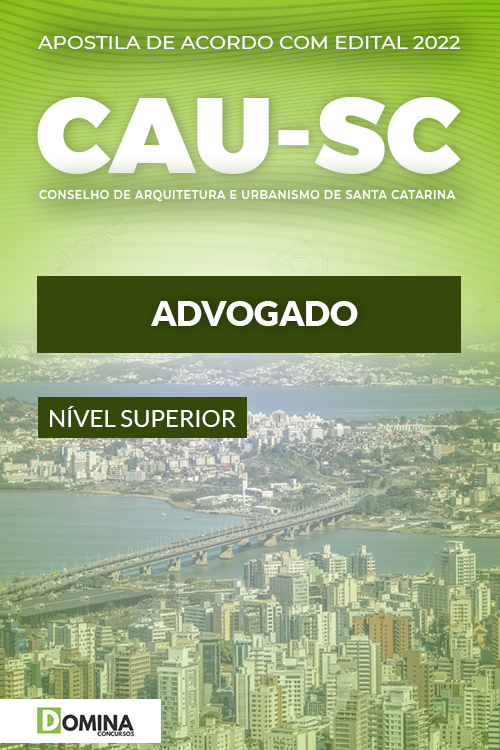 Apostila Digital Concurso CAU SC 2022 Advogado
