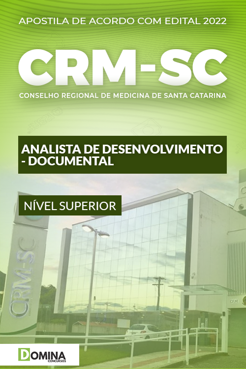 Apostila CRM SC 2022 Analista Desenvolvimento Documental