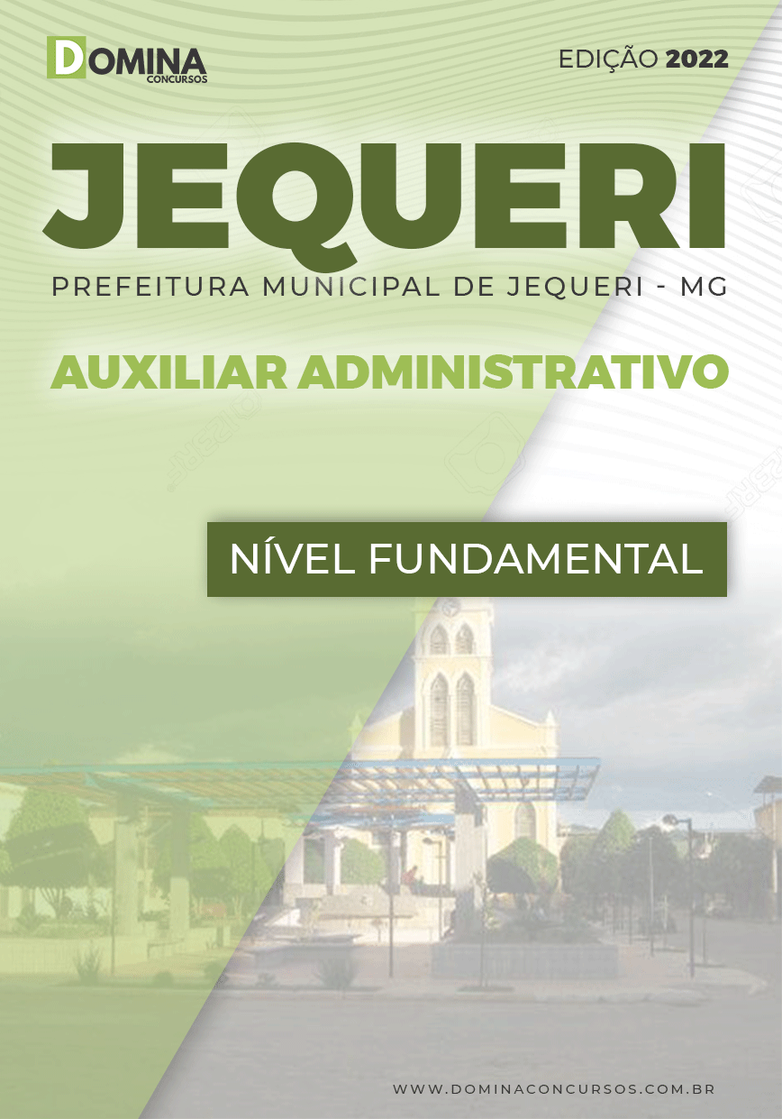 Apostila Pref Jequeri MG 2022 Auxiliar Administrativo