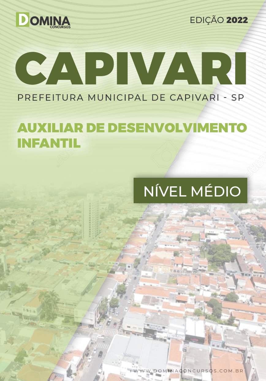 Apostila Pref Capivari SP 2022 Auxiliar Desenv. Infantil