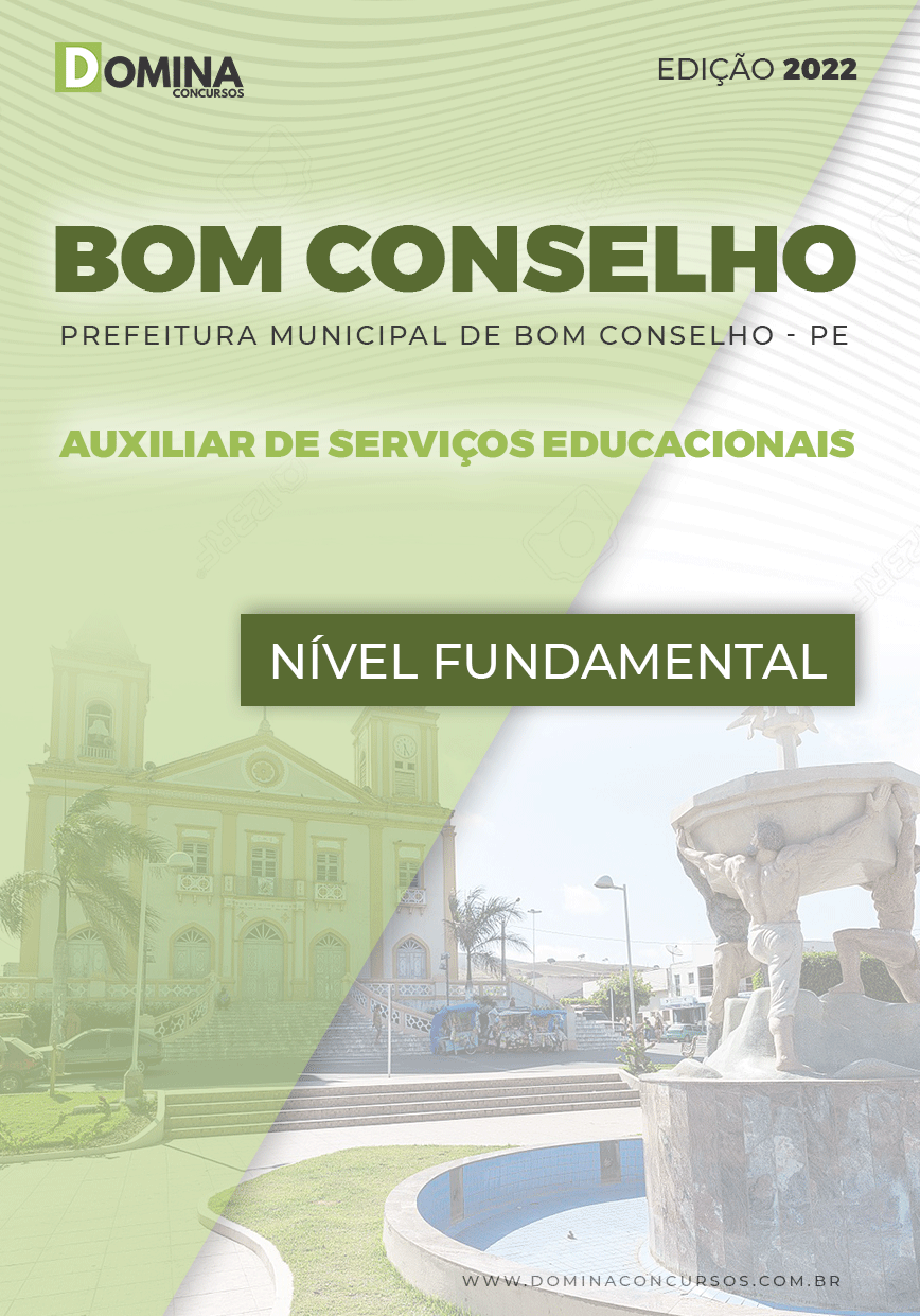 Apostila Pref Bom Conselho PE 2022 Aux. Serviços Educacionais